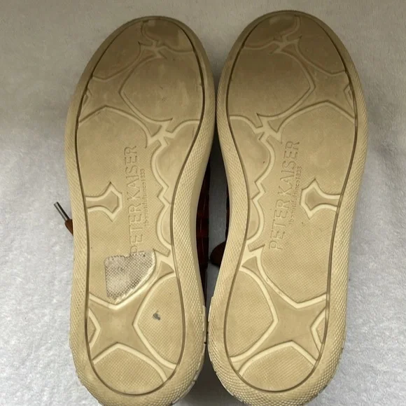 COPY - PETER KAISER, Made in Germany, Cognac Croco Embossed Sneaker, Size 7 - Picture 6 of 8